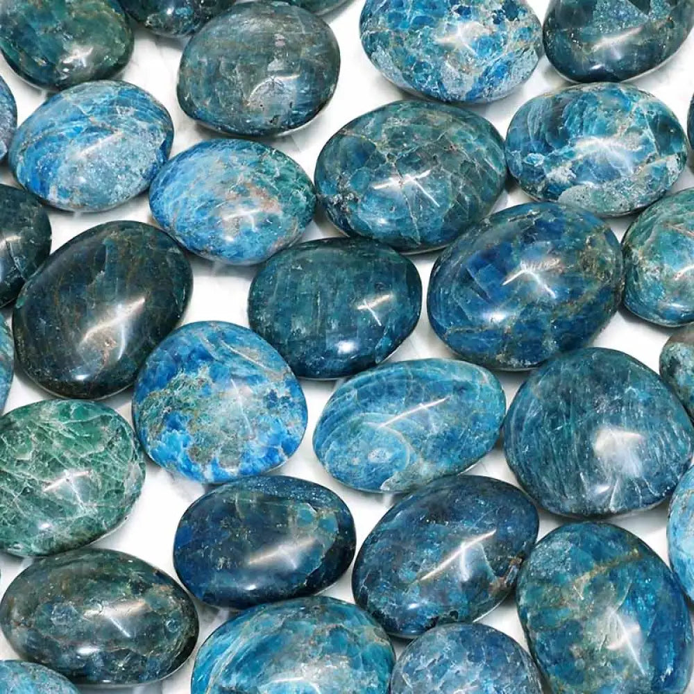 Blue Apatite Palm Stones Palmstone