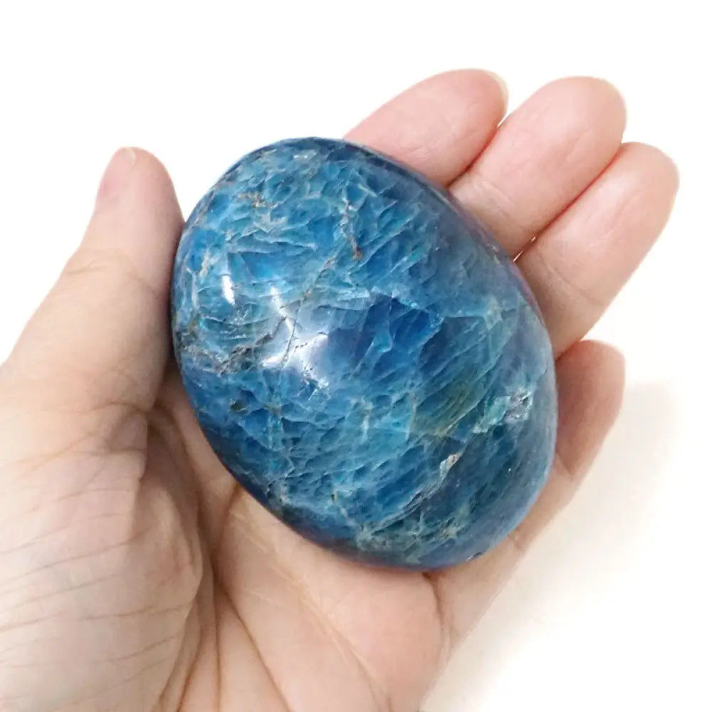 Blue Apatite Palm Stones Palmstone