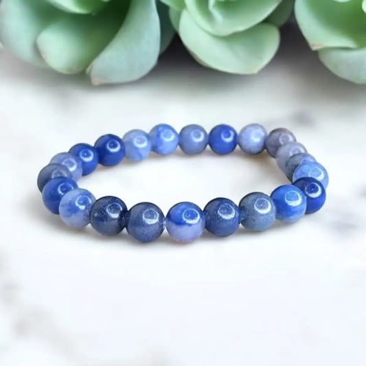 Blue Aventurine Bead Crystal Bracelets 8mm Bracelets