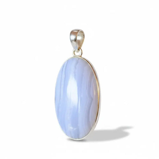 Blue Lace Agate Cabochon Pendant PENDANT