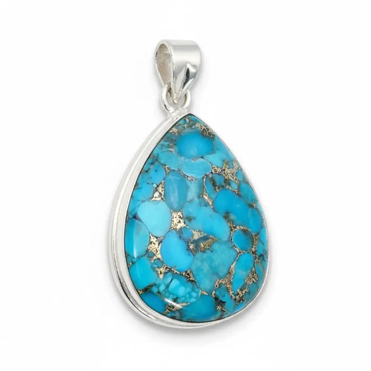 Blue Mohave Turquoise Pendant Pendant