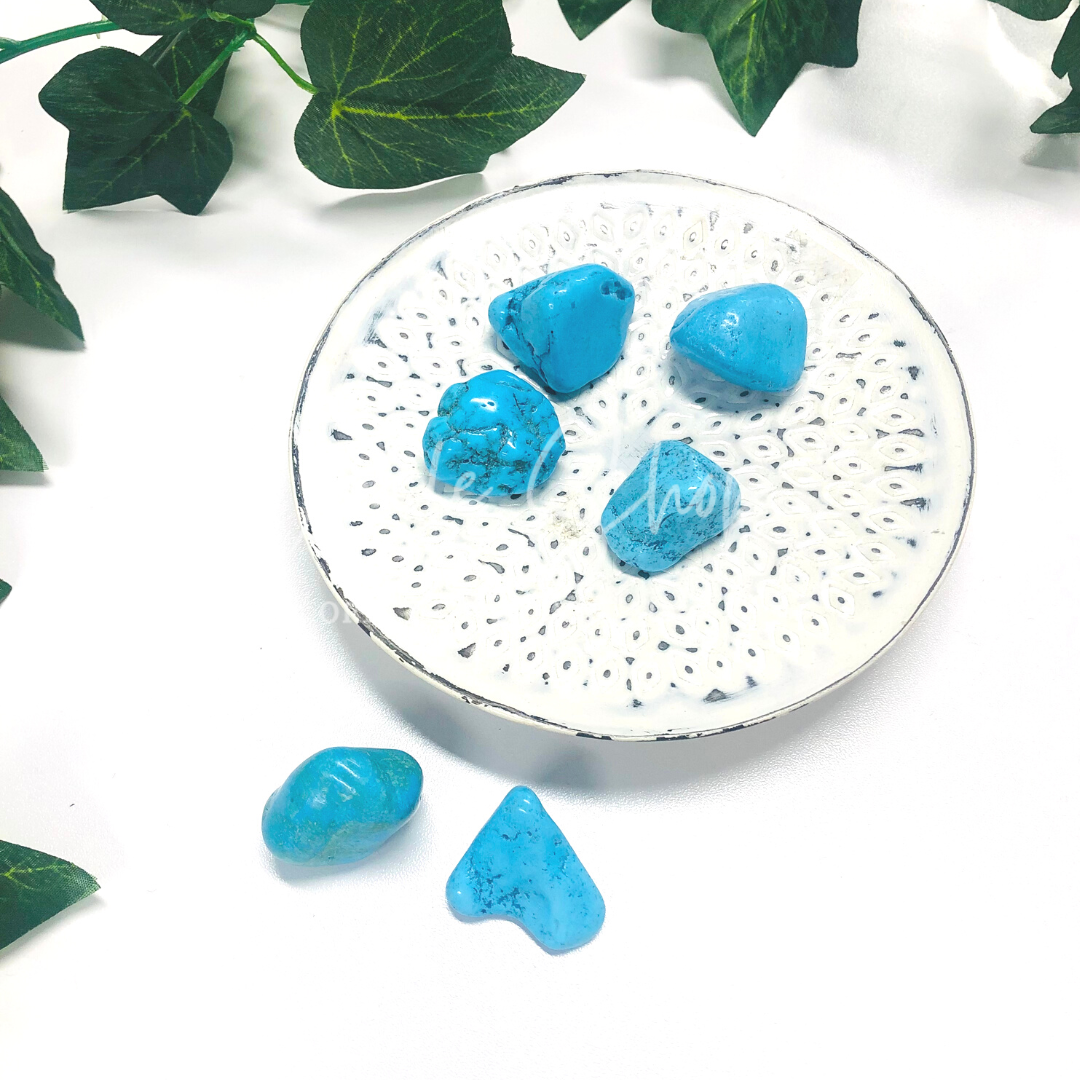 Blue Howlite Tumbled ~ Stress Relief/ Communication