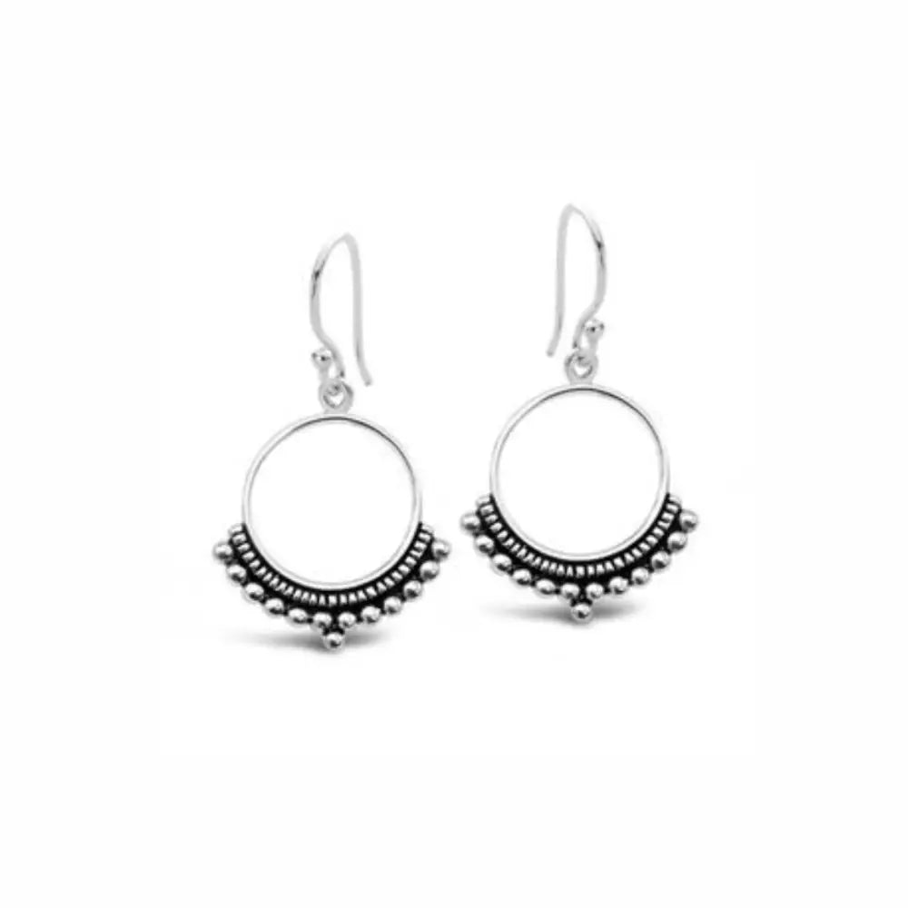 Bohemian Coll Earrings in Silver Earrings