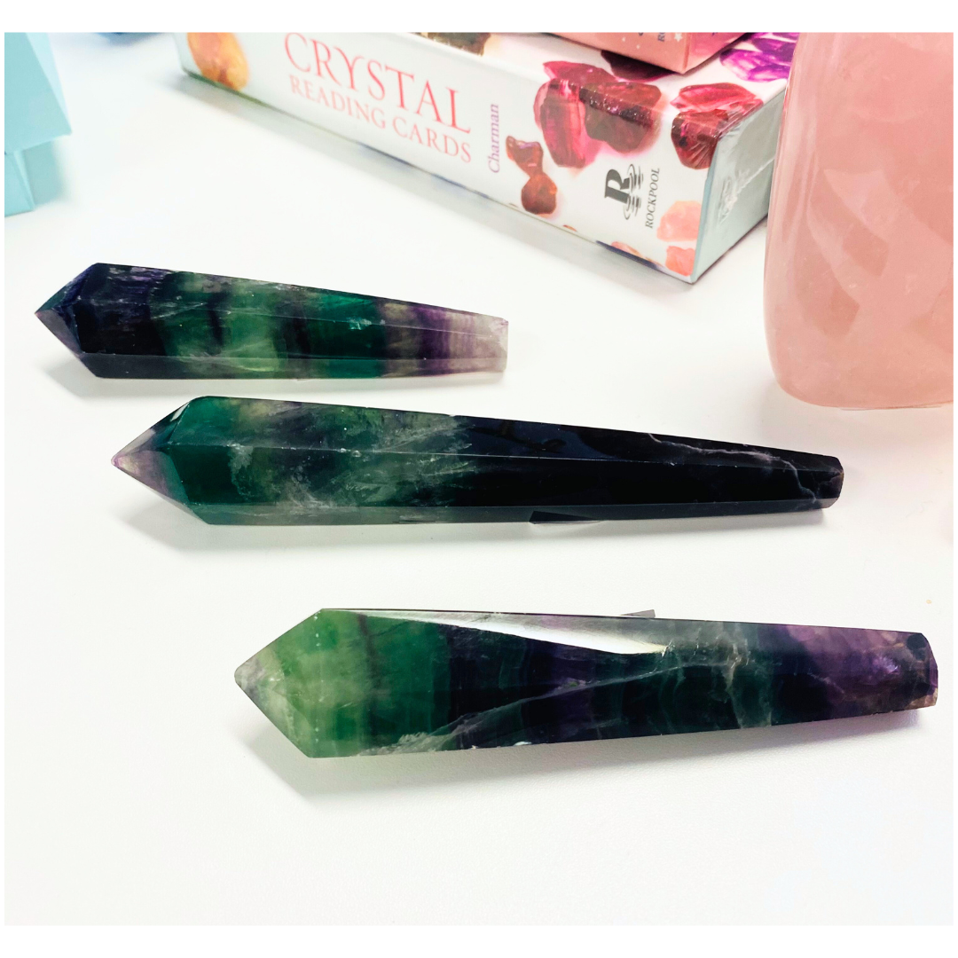 Rainbow Fluorite Healing Wands