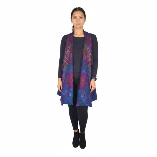 Tibetan Tie Dye Vest - Short