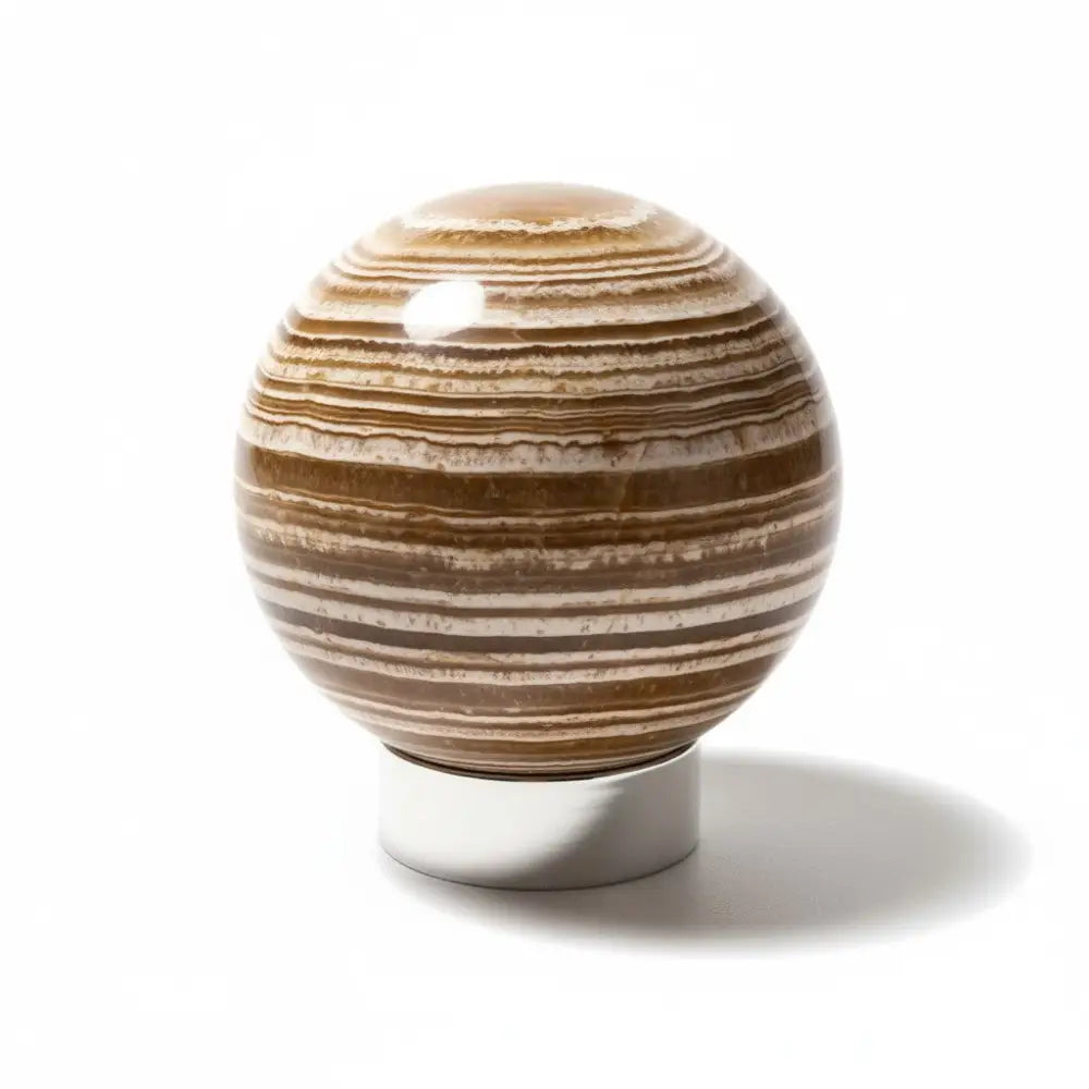 Brown Aragonite Sphere 003 Sphere