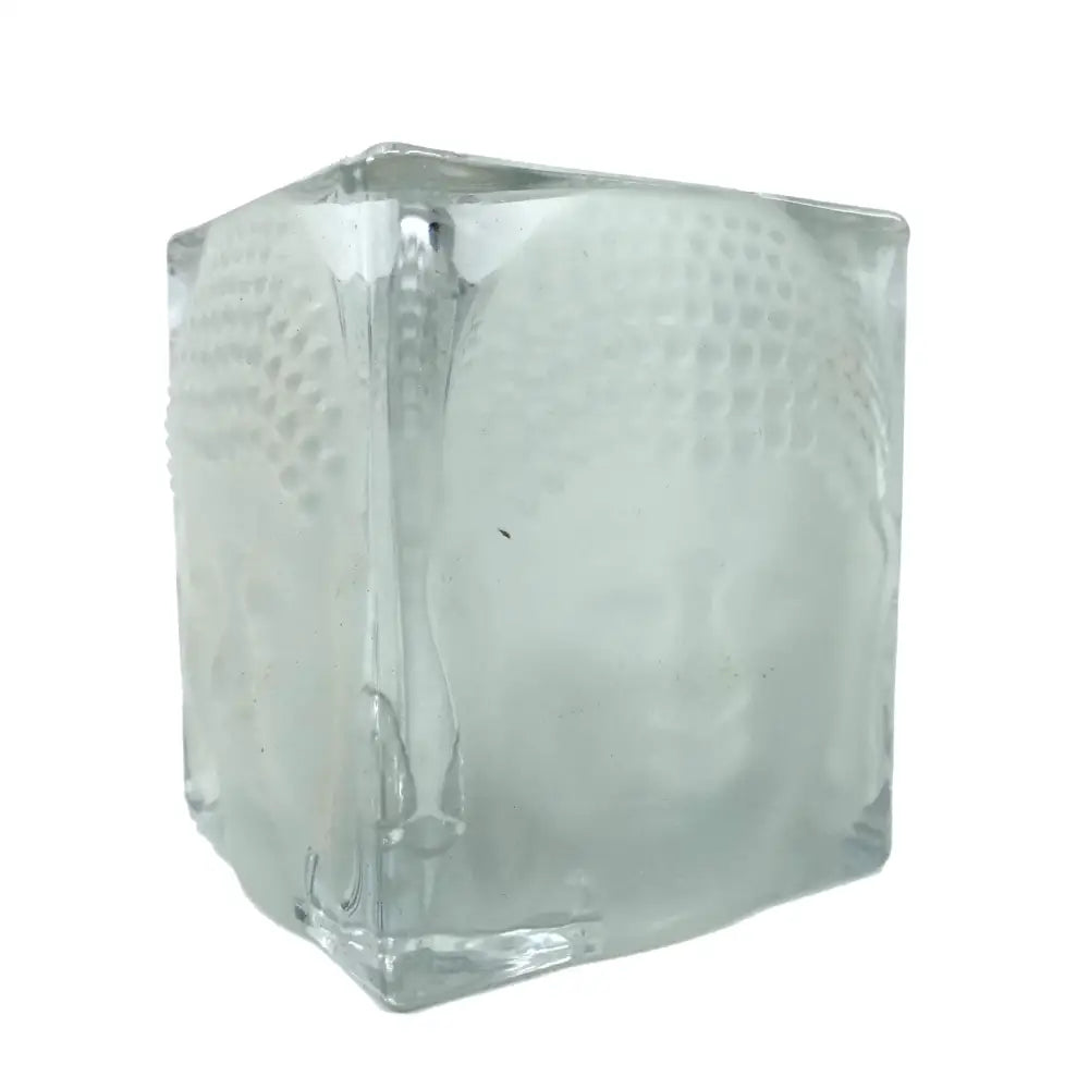 Buddha Tea Light Holder GLASS Medium Cube buddha candle