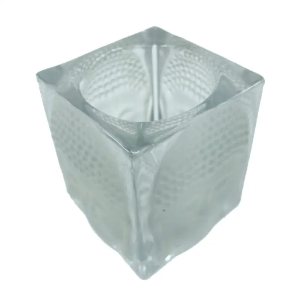 Buddha Tea Light Holder GLASS Medium Cube buddha candle