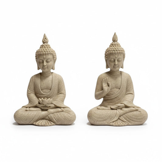 Sitting Buddha Meditating Statue