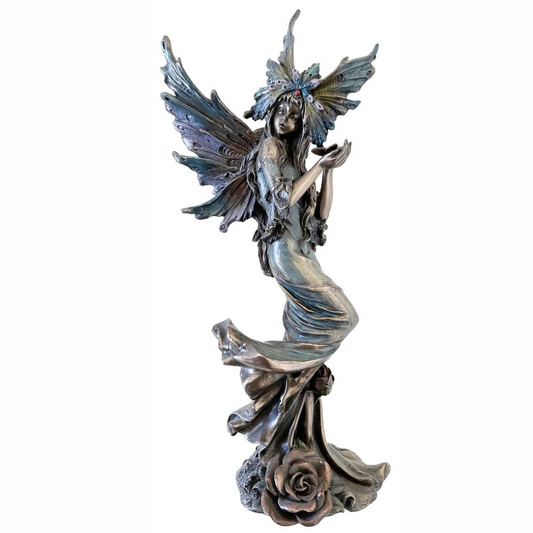 Butterfly Faery In Bronze Statue