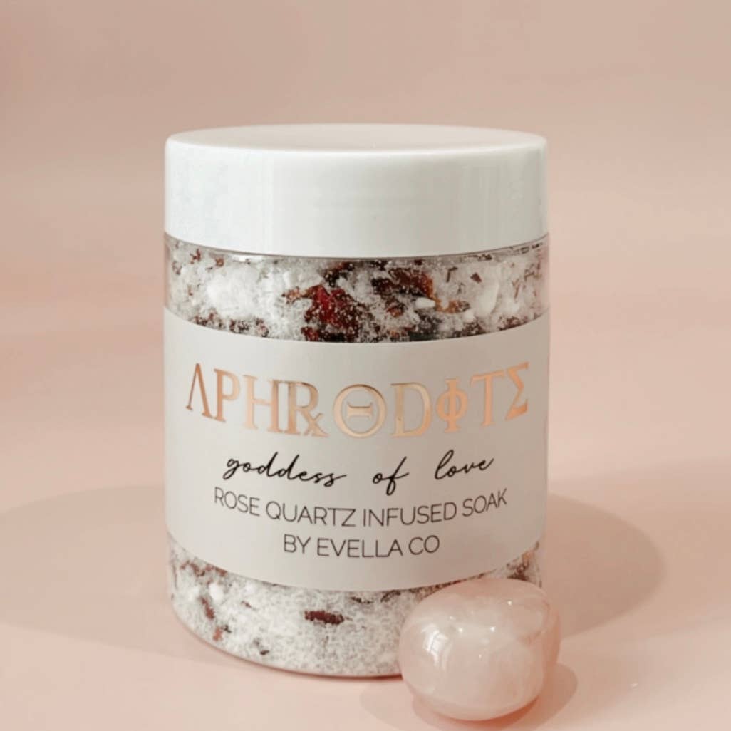 APHRODITE | goddess of love | crystal infused bath soak