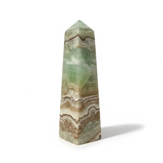 Caribbean Calcite Obelisk Tower 12cm Crystal obelisk