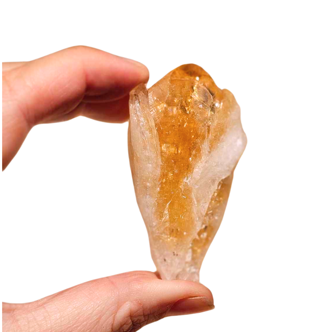 Natural Citrine Points with Inclusions - AAA+ Grade