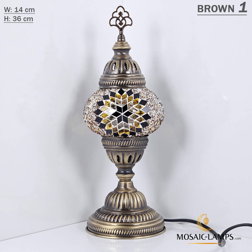 Turkish Mosaic Lamp - Medium Blue 1