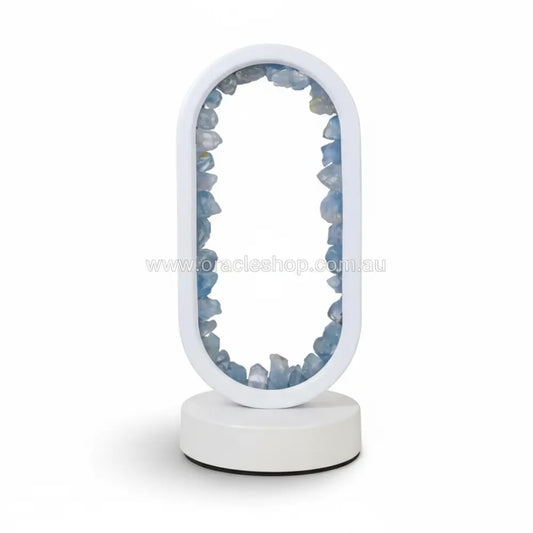 Celestite LED Crystal Oval Lamp crystal lamp