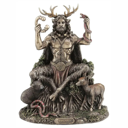 Cernunnos Celtic Horned God of the Forests Bronze Statue Sculptures & Statues