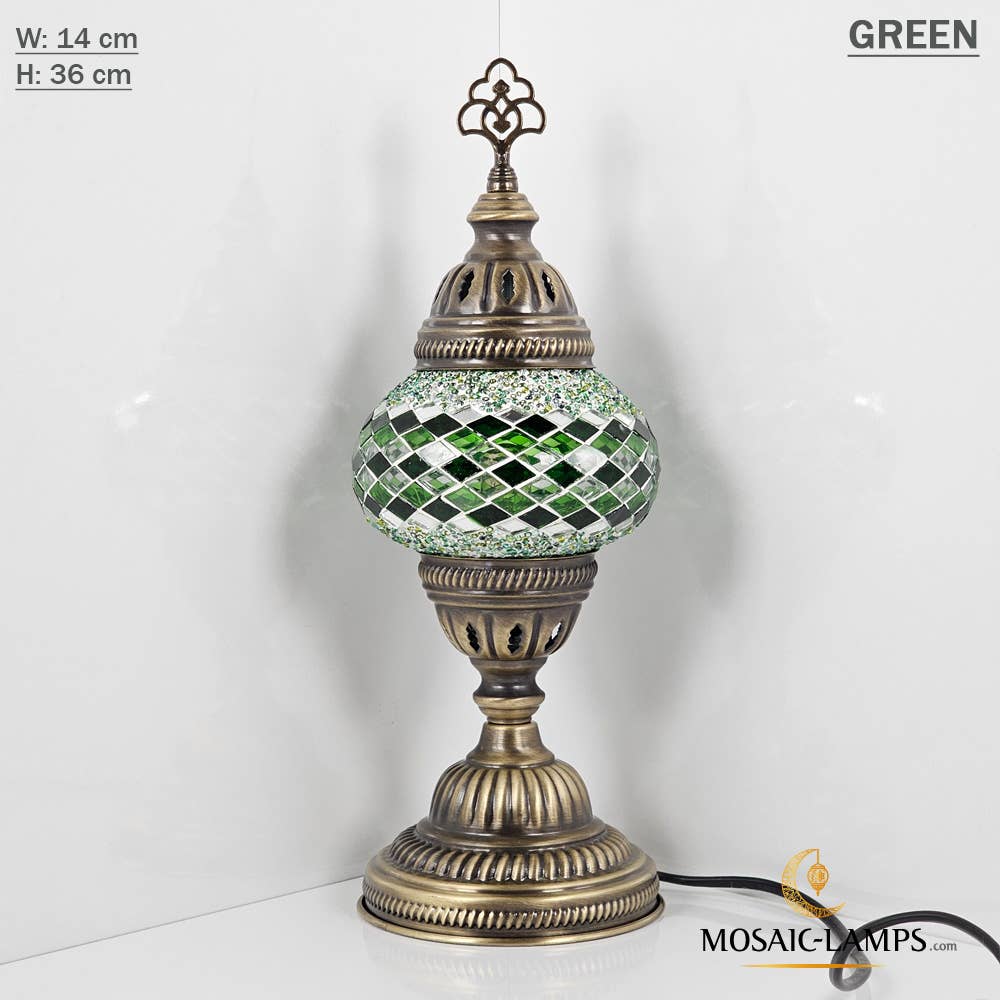 Turkish Mosaic Lamp - Medium Blue 1