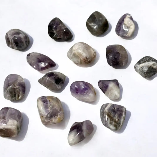 Chevron Amethyst Crystal Tumble ~ Amplifies Spiritual Development & Meditation Medium tumble crystal