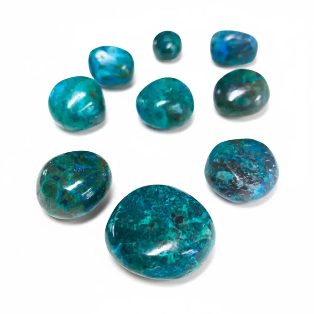 Chrysocolla Crystal Tumble ~ Empowers & Enhances Self Expression Crystal tumble
