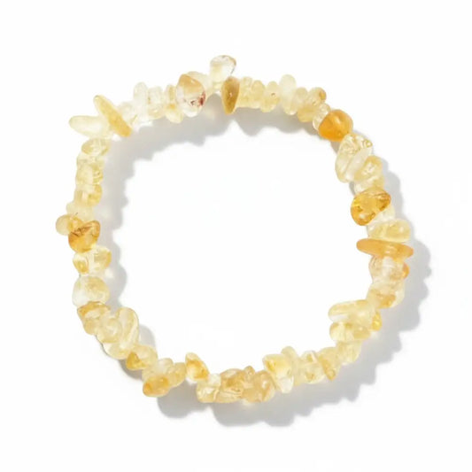 Citrine Crystal Chip Bracelet ~ Confidence/Abundance chip bracelet