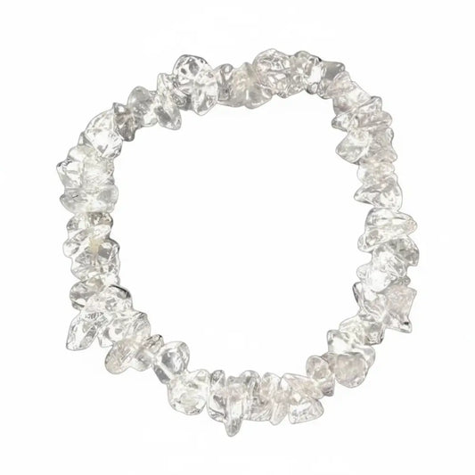 Clear Quartz Chip Bracelet ~ Amplify/Manifest chip bracelet