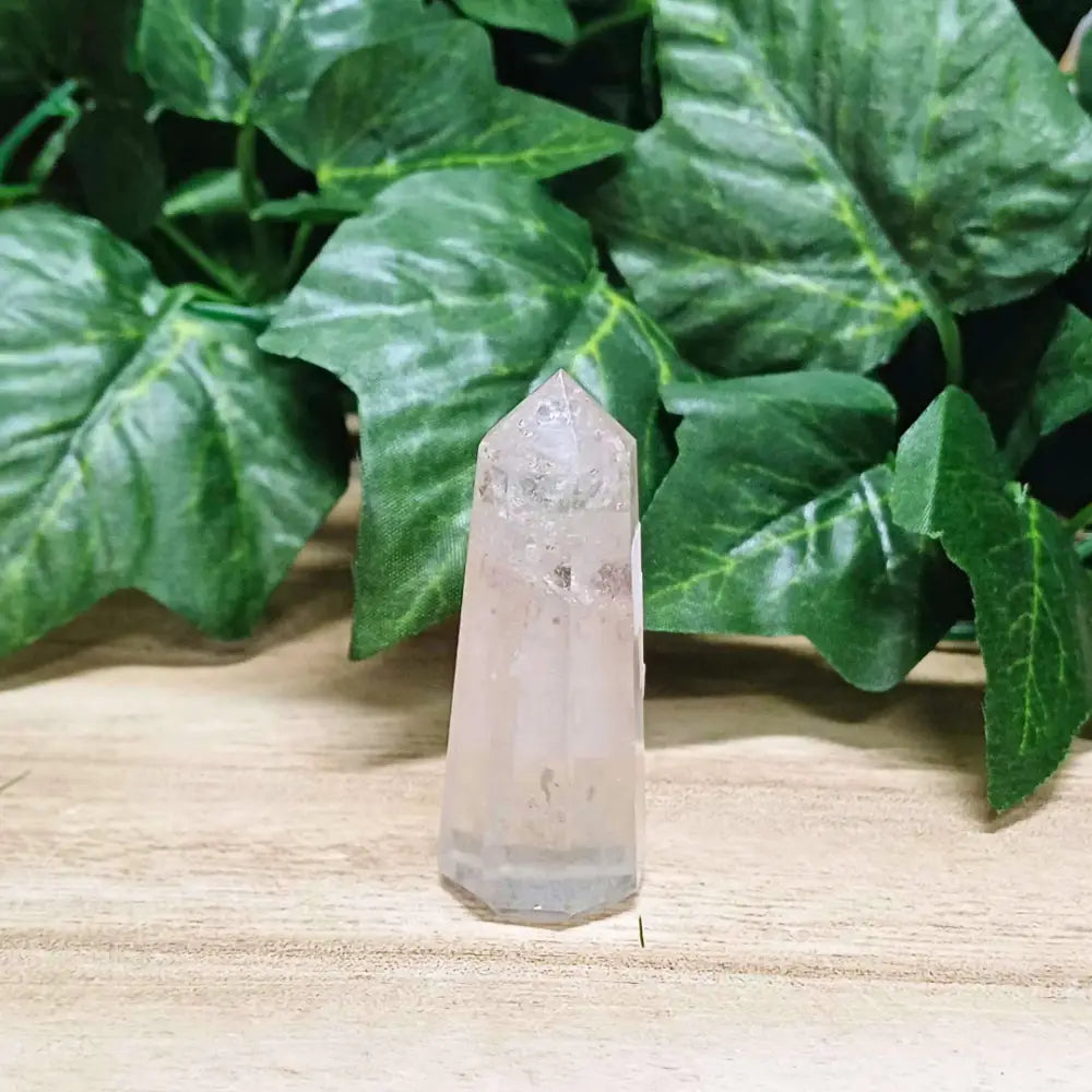 Clear Quartz Crystal Generator Tower 001 point