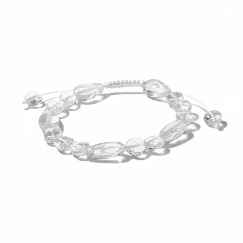 Clear Quartz Nugget Adjustable Crystal Bracelet bracelet