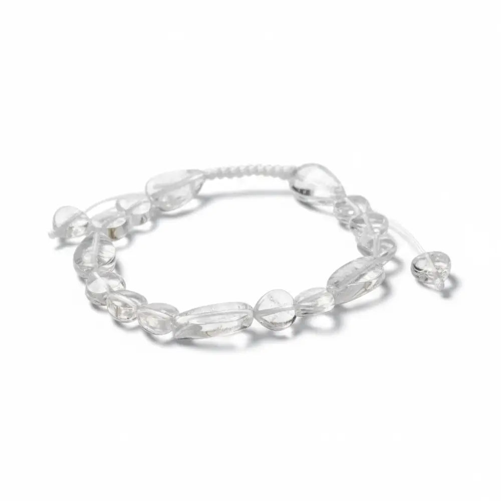Clear Quartz Nugget Adjustable Crystal Bracelet bracelet