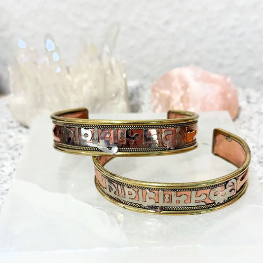 Copper Tibetan Bracelets OM Copper Bracelet