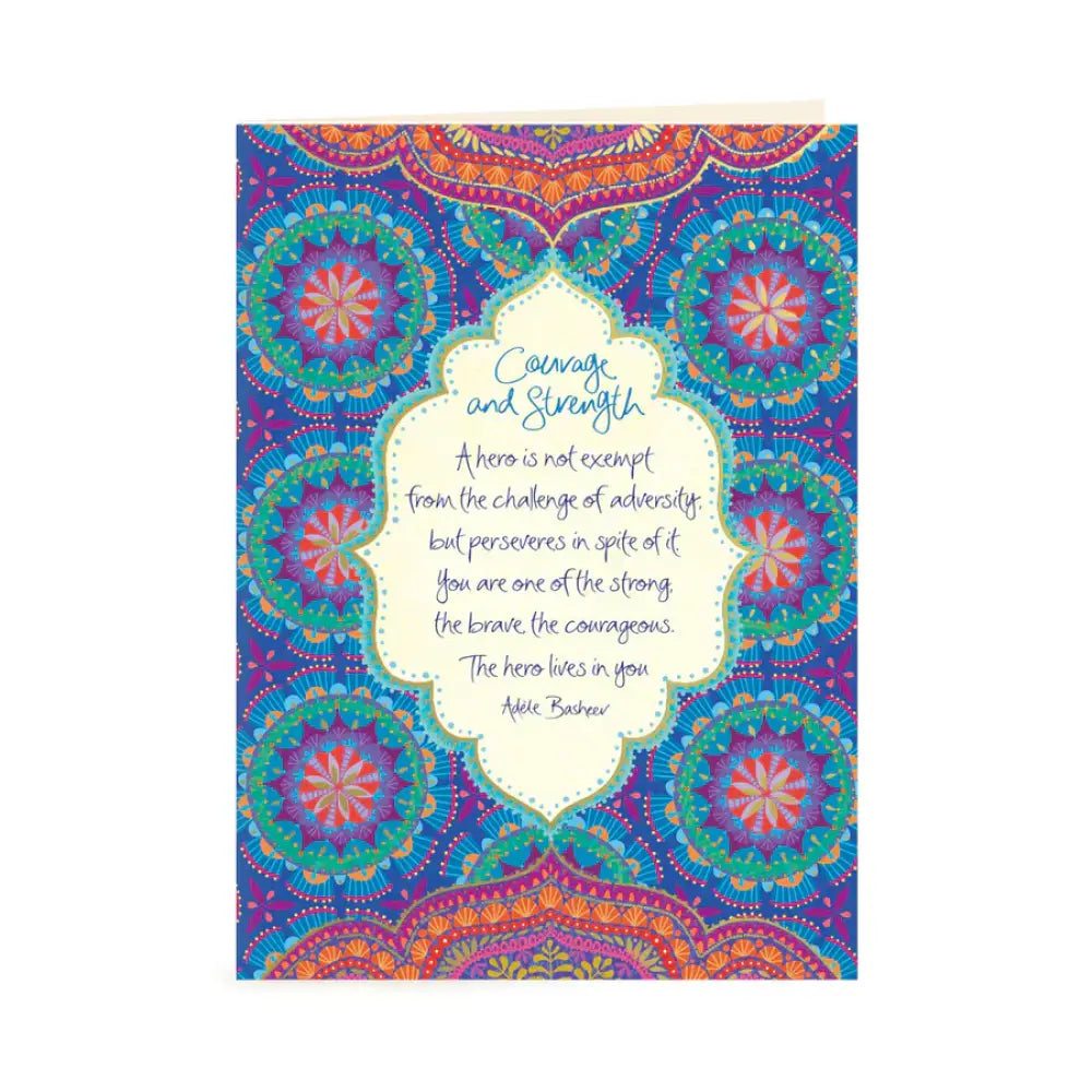 Courage and Strength Greeting Card greeting cards