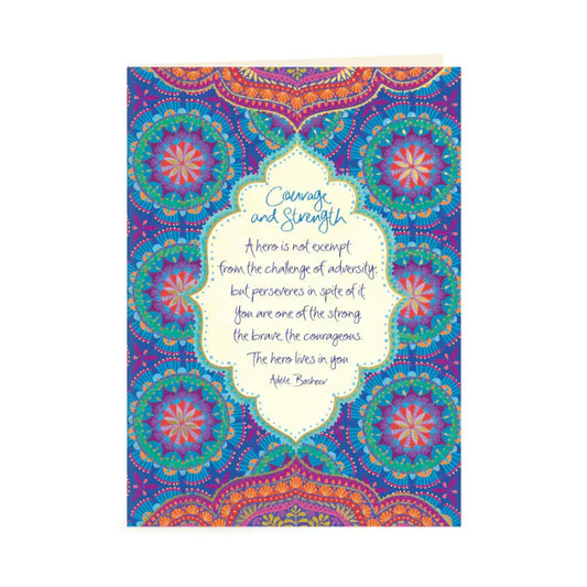 Courage and Strength Greeting Card greeting cards