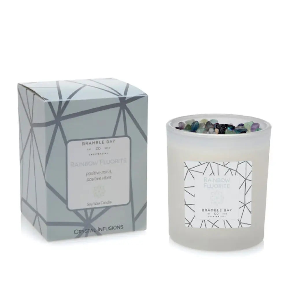 Crystal Candles - Rainbow Fluorite Candles