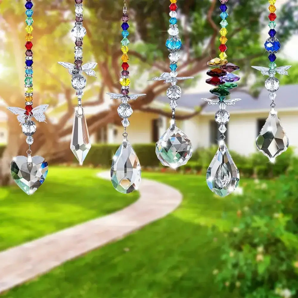 Crystal Rainbow Prism Butterfly Hanging Suncatchers crystal suncatcher
