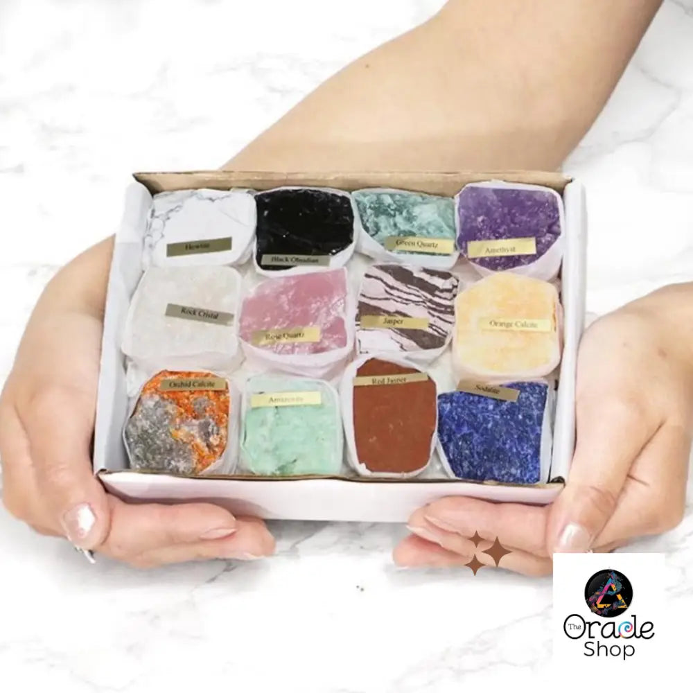 Crystal Rough Bulk Box ~ GIFT BOX ~ Brazilian Mixed Crystals Crystal Rough