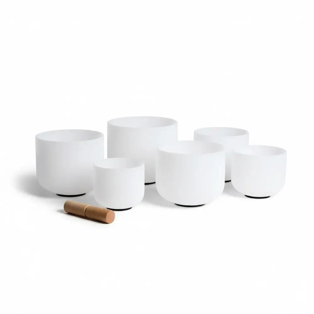 Crystal Singing Bowls - Chakra - Set of 7 with Carry Cases. crystal Singing bowl