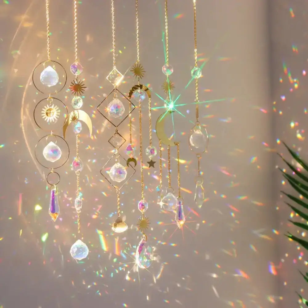 Crystal Suncatchers Sun Moon Prisms crystal suncatcher