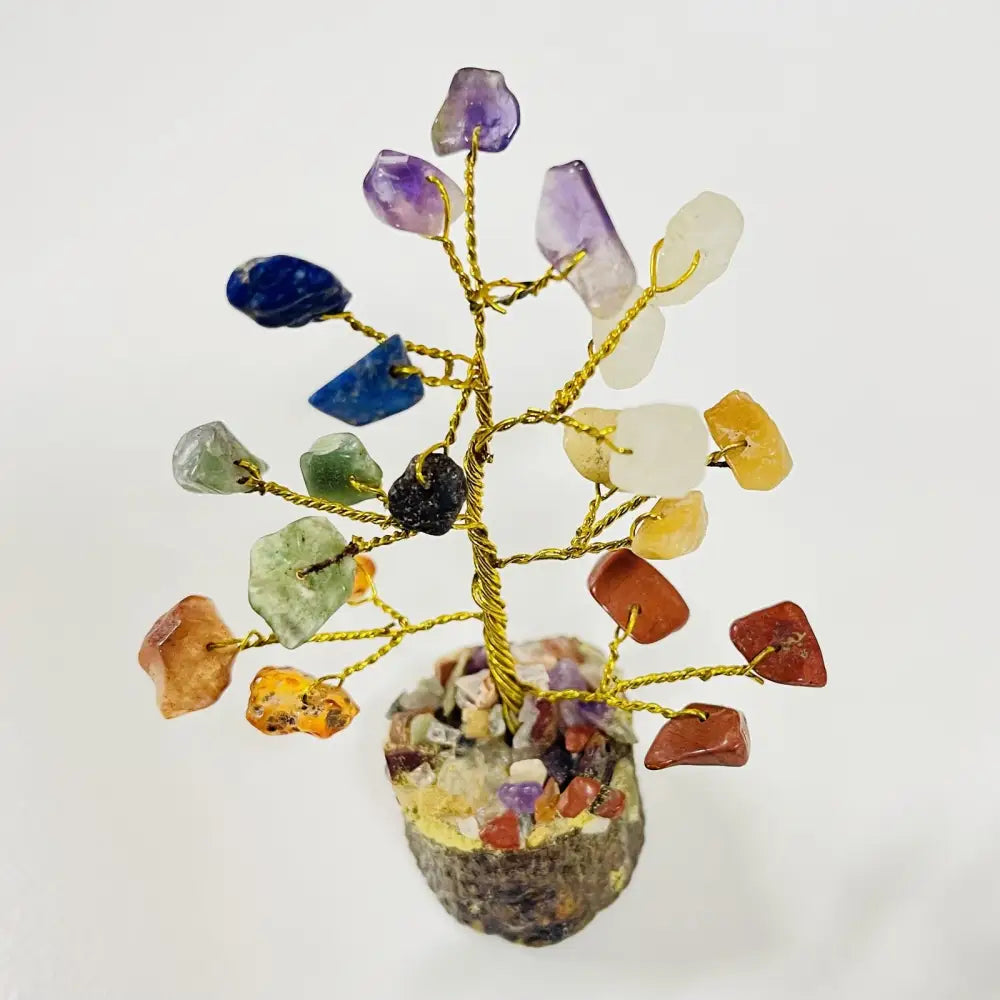 Crystal Tree CHAKRA 24 Chip MINI Fairy 7cm Crystal Tree