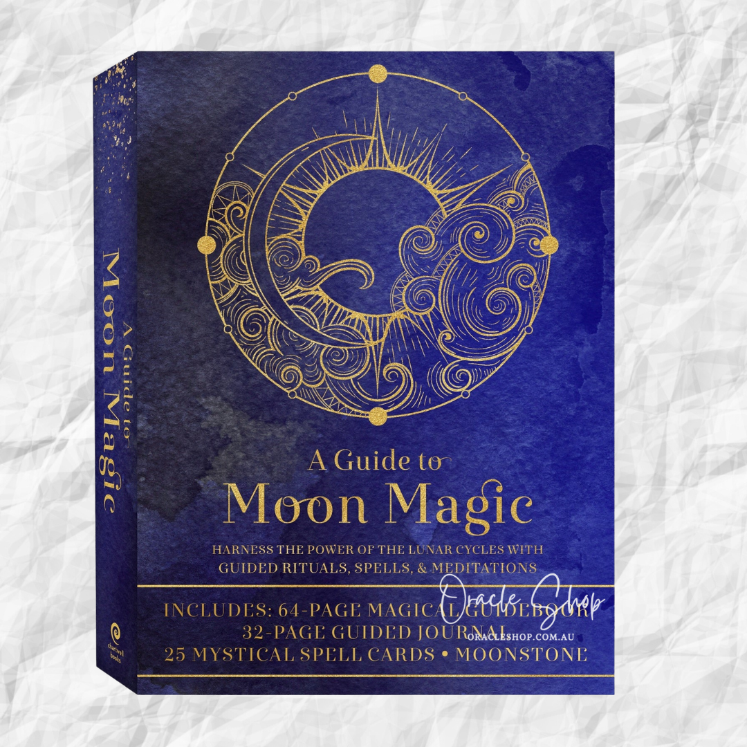 Guide to Moon Magic Kit, A: Harness the Power of the Lunar Cycles with Guided Rituals, Spells, & Meditations-Includes: 64-page Magical Guidebook, 32-p