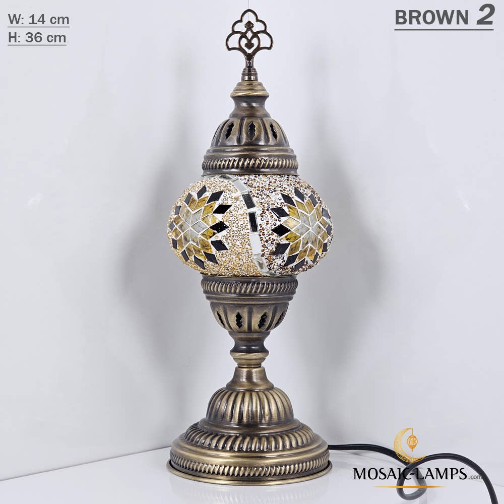 Turkish Mosaic Lamp - Medium Blue 1