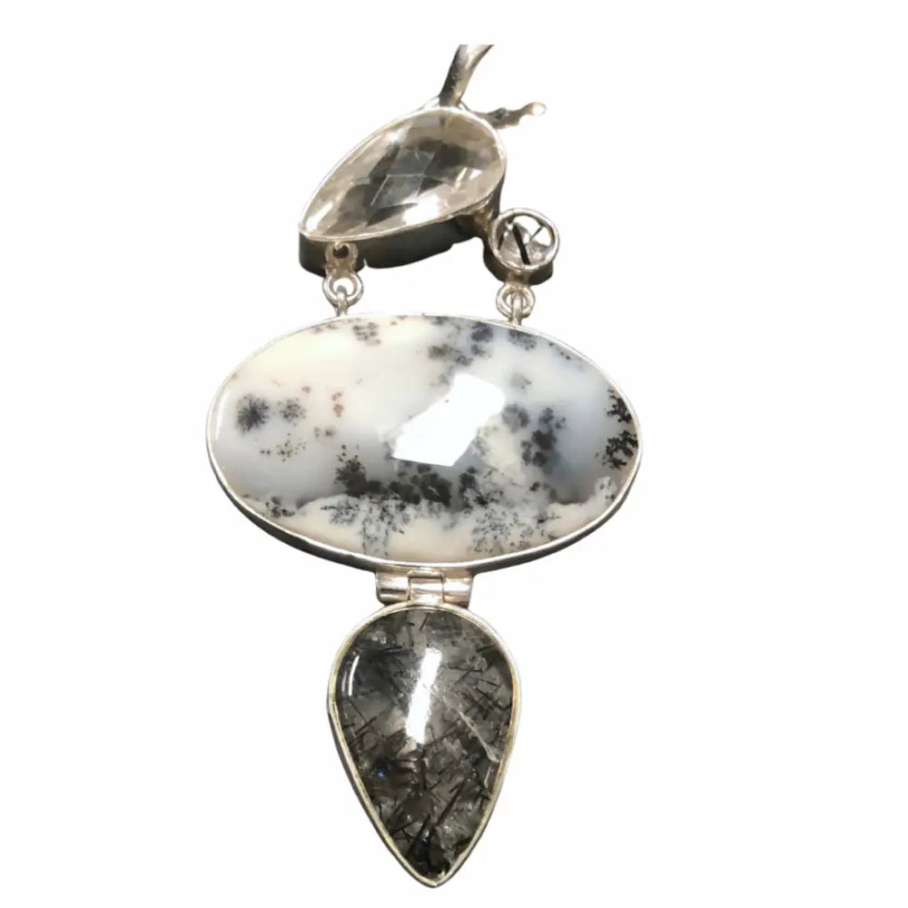 Dendritic Agate Pendant SS PENDANT