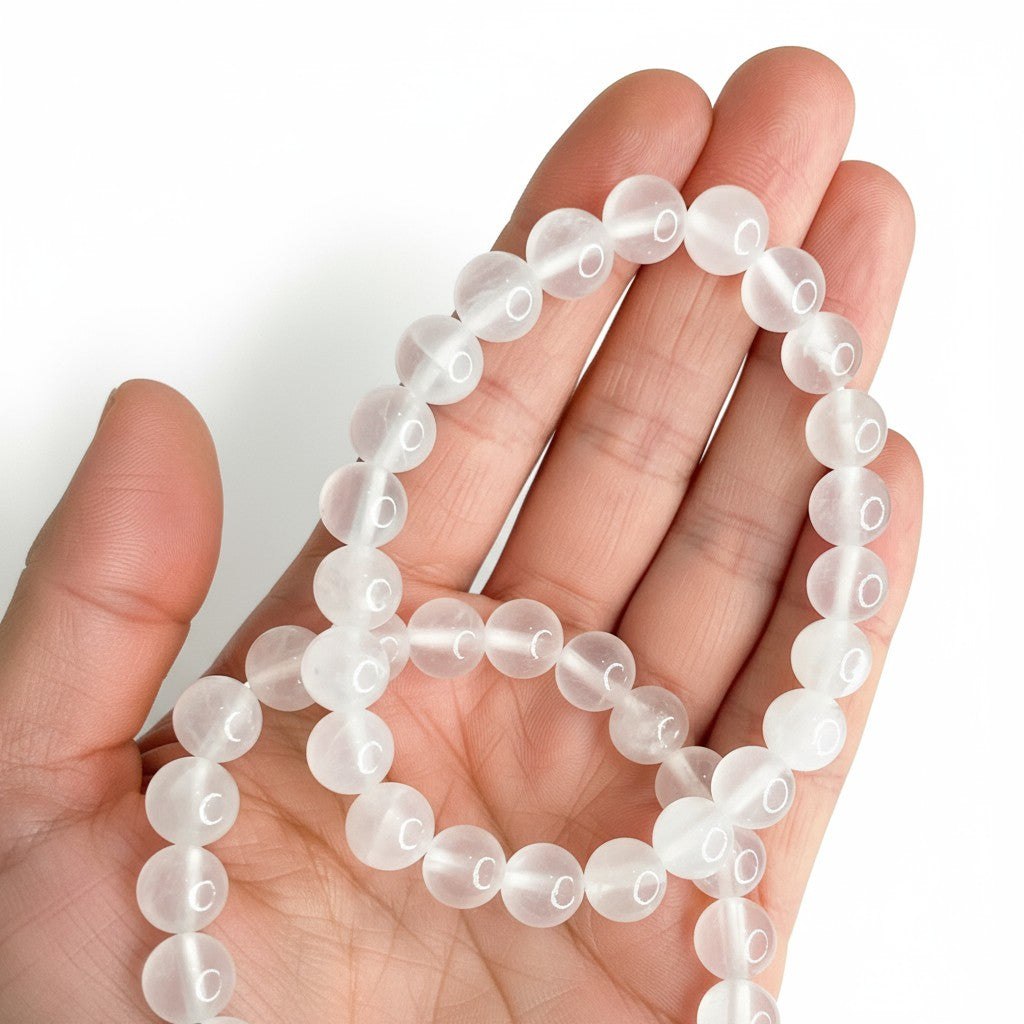Selenite Bead Bracelets
