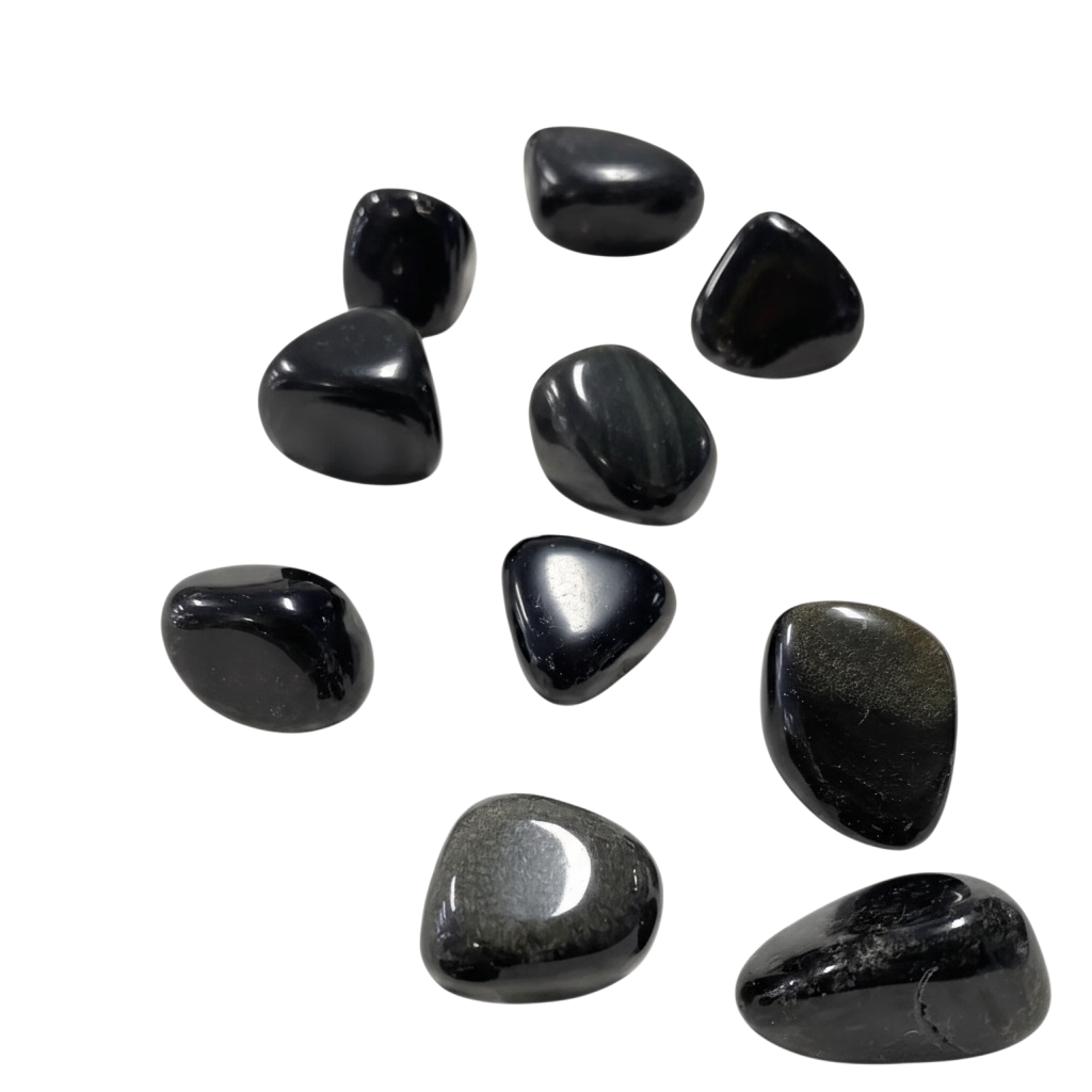 Gold Sheen Obsidian Tumble ~ Attracts Wealth & Aids Leadership