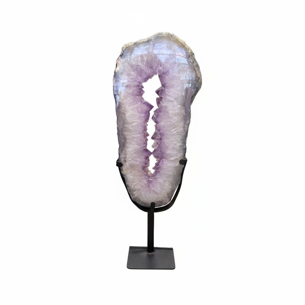 Amethyst Slice on Stand - Large