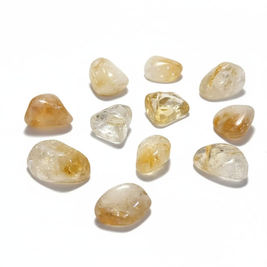 Citrine Aura Quartz Tumble ~ Amplifies Abundance & Raises Your Vibe
