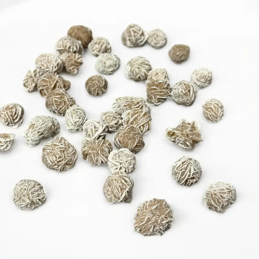 Desert Rose/ Selenite Crystal Tumble ~ Boosts Self Confidence & Mental Clarity Small Tumbles
