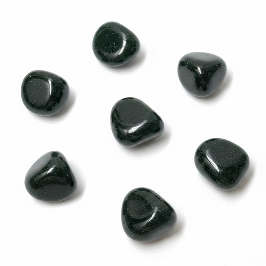 Green Goldstone Tumbled Crystals ~ Attracts Abundance Energy & Heart Healer
