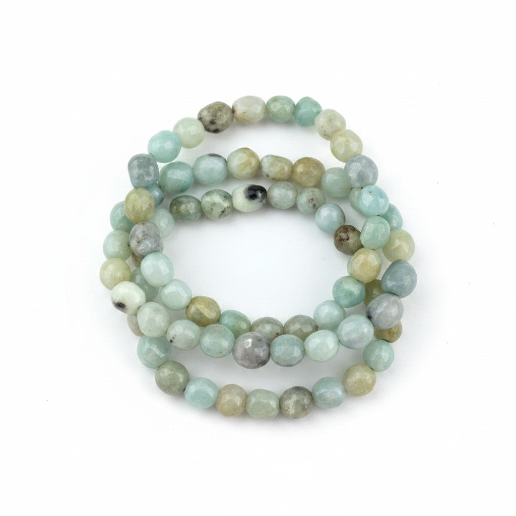 Amazonite Tumble Bead Bracelet