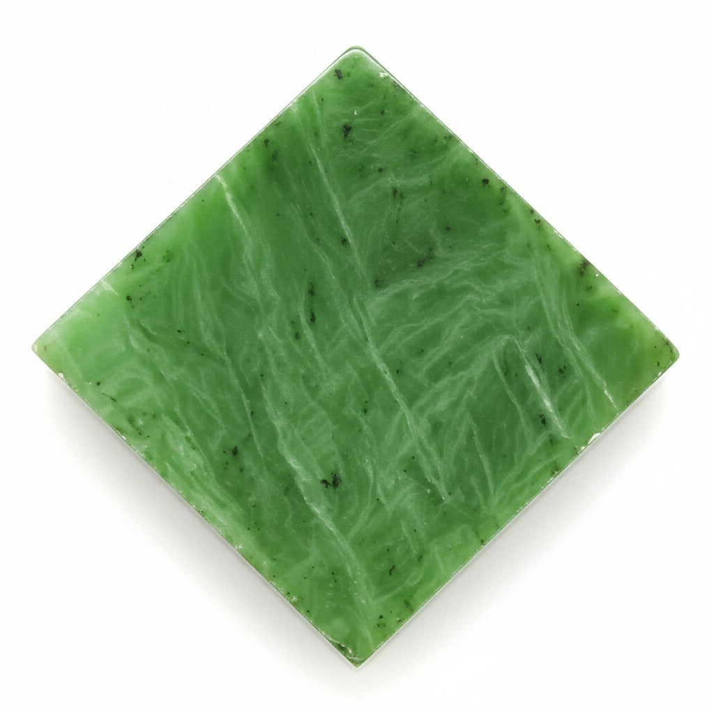 Nephrite Jade Crystal Slab