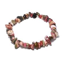 Rhodonite Crystal Chip Bracelet