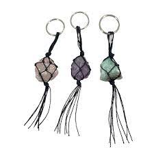 Aventurine Macrame Rough Keyrings